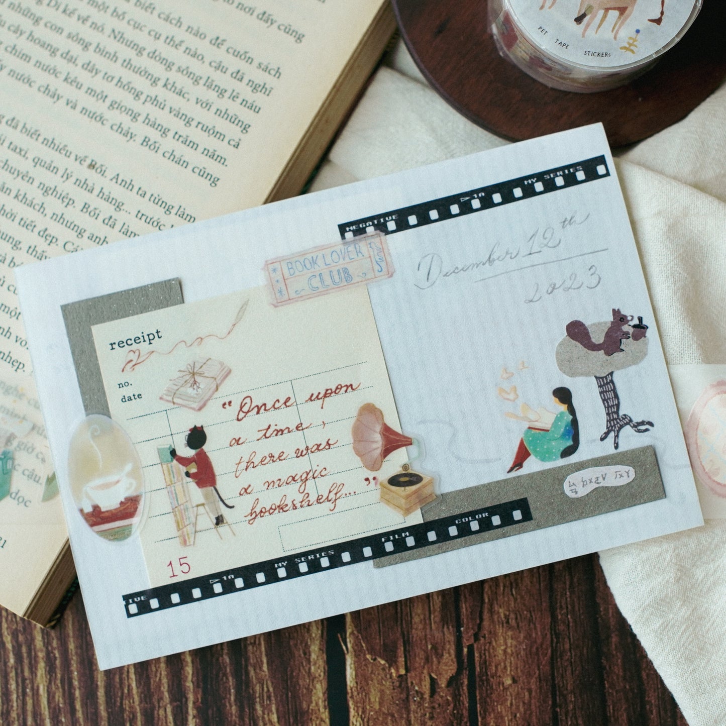 The Enchanted Library | Kiss Cut PET Tape Stickers