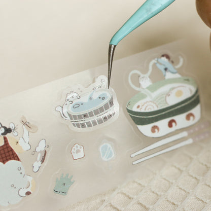 Uchi no Neko (my home cat) | Kiss Cut PET Tape Stickers