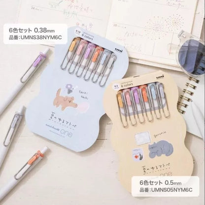 [Limited Edition] Uni-Ball One Gel Pen - Summer Yuru Matope - 6 Colors - 0.5/0.38mm