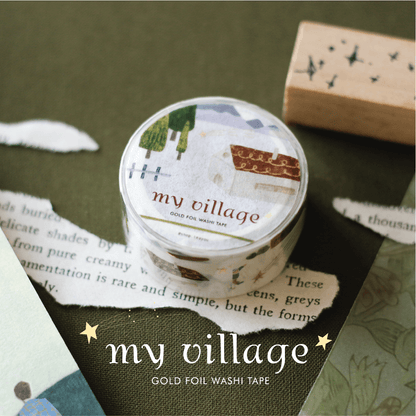 My Village | Gold Foil Washi Tape