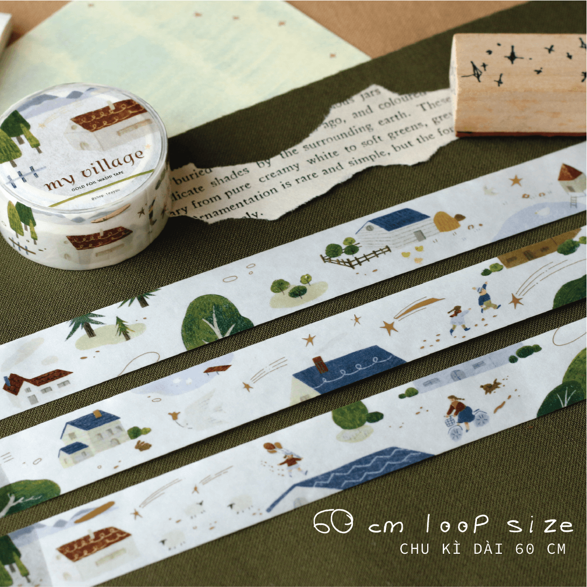 My Village | Gold Foil Washi Tape